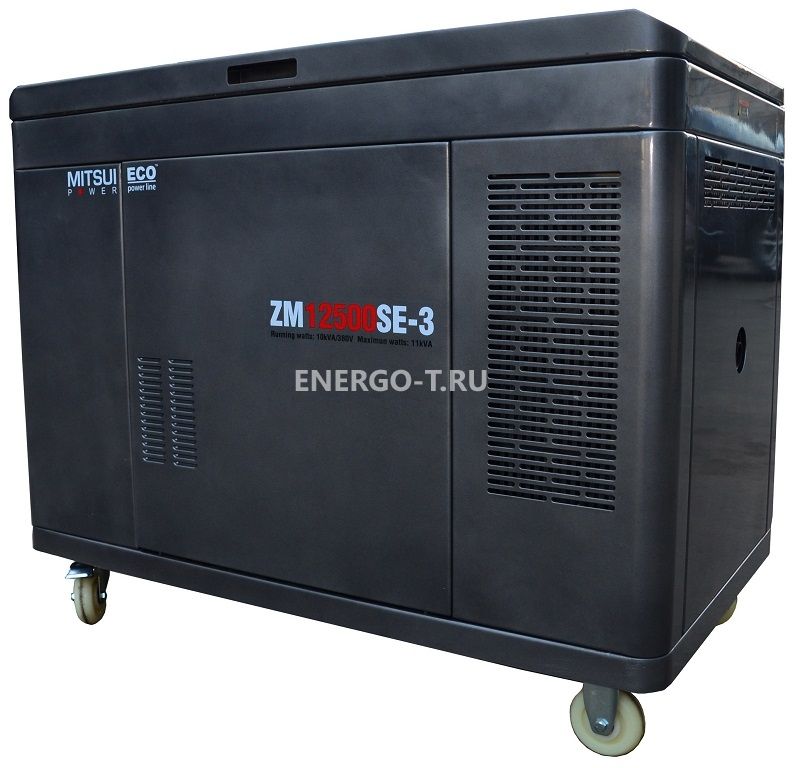 Бензиновый генератор  ZM 12500 SE-3 в кожухе с АВР